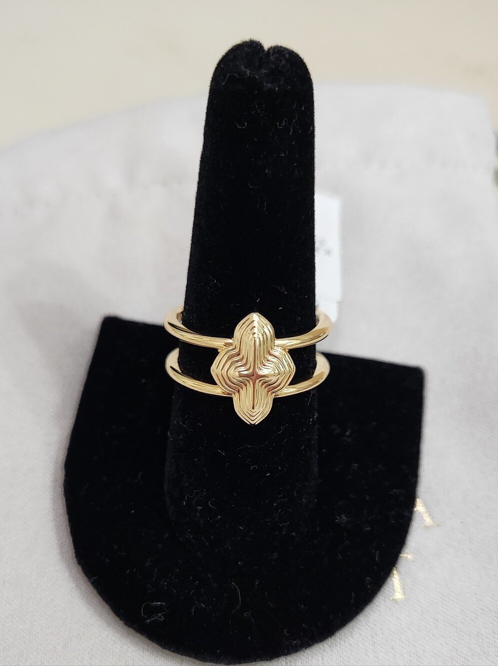 Kendra Scott Abbie Double Band Ring Gold Sz 9 NWT